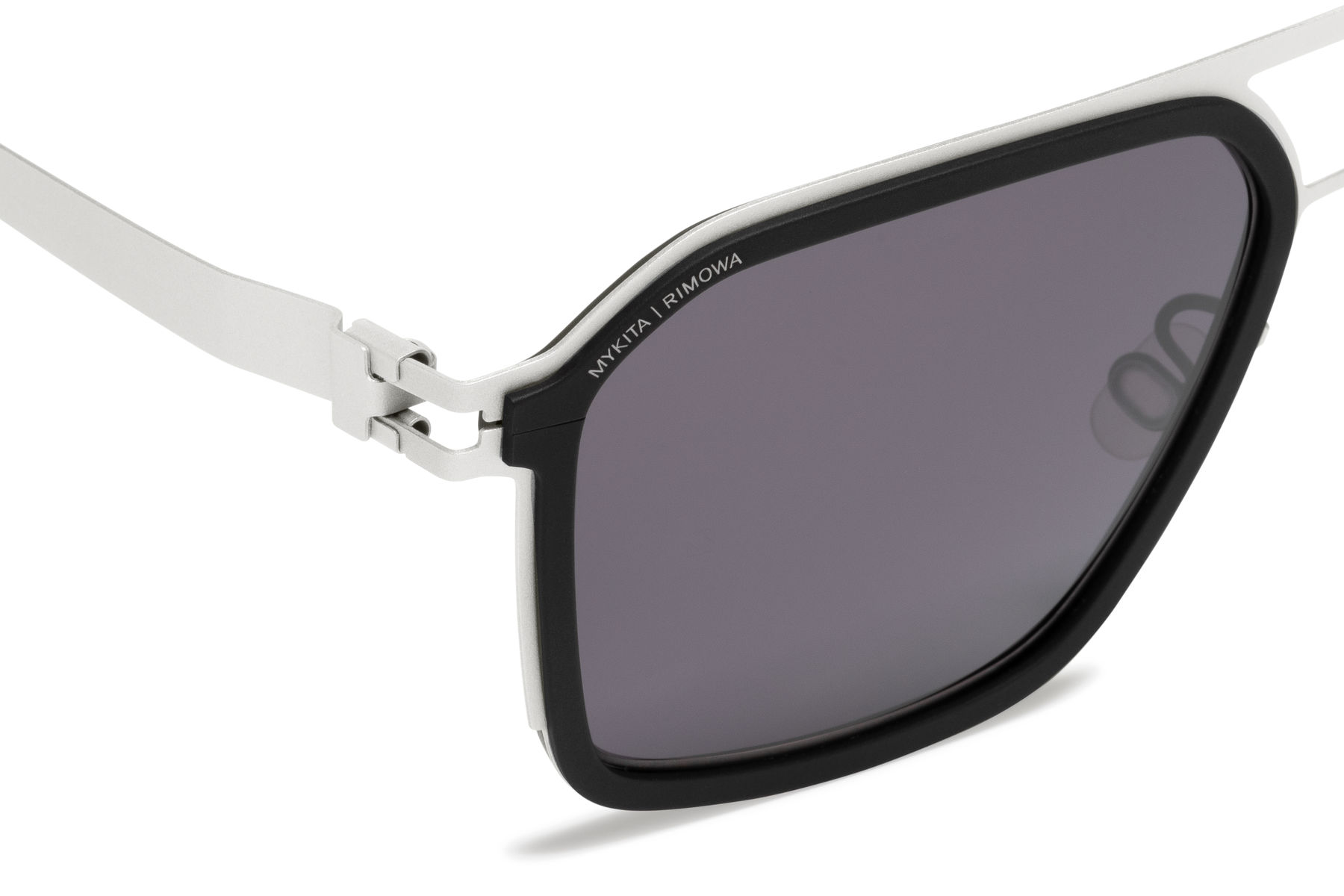 MYKITA RIMOWA MR003 AL1 White Silver/Silver Darkgrey Solid