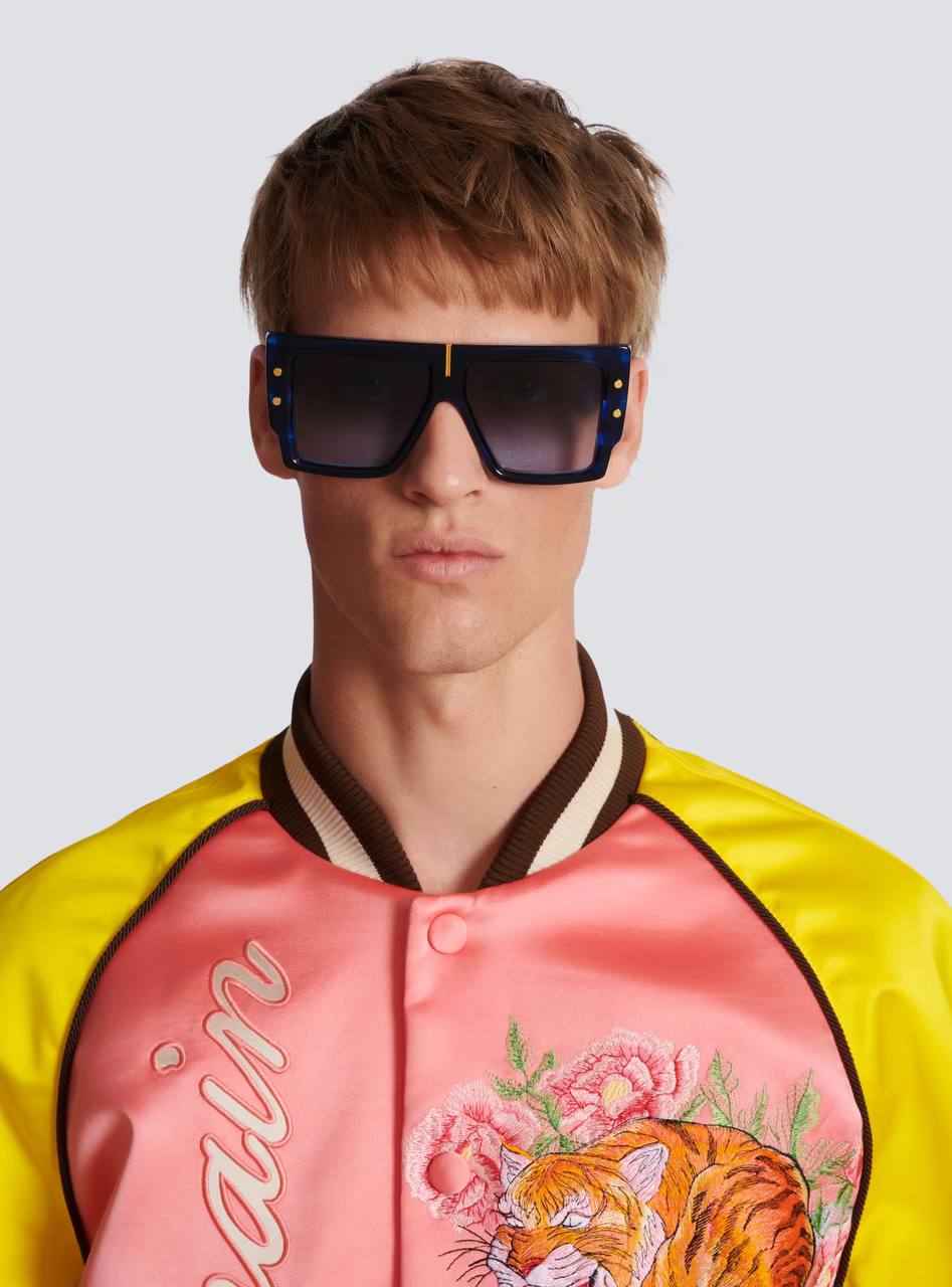 Balmain B-GRAND Blue Swirl - Yellow Gold