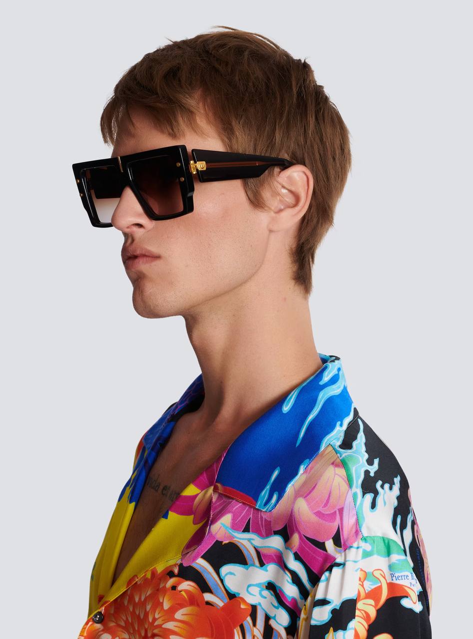 Balmain B-GRAND Crystal Chocolate Brown-Yellow Gold