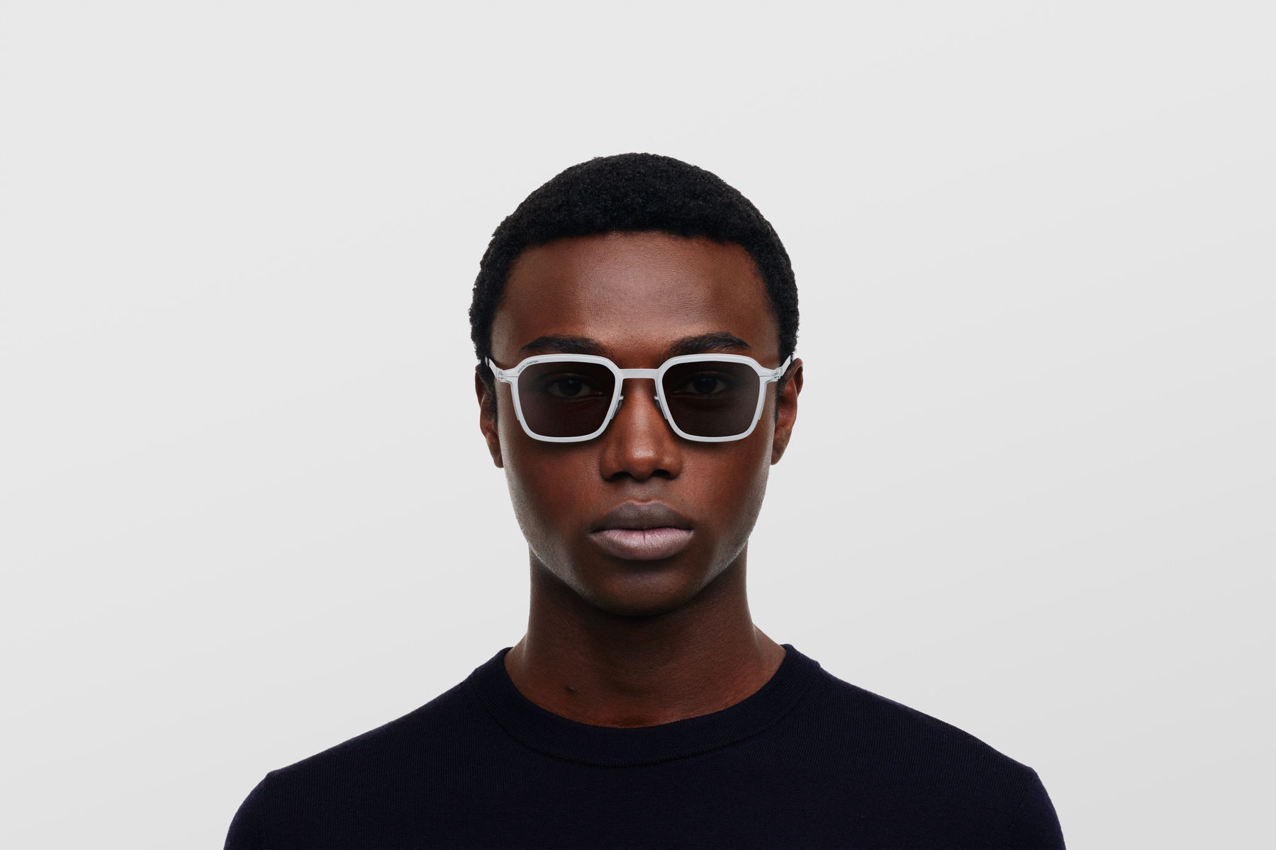 MYKITA RIMOWA MR002 AL2 White Silver/Silver Darkgrey Solid