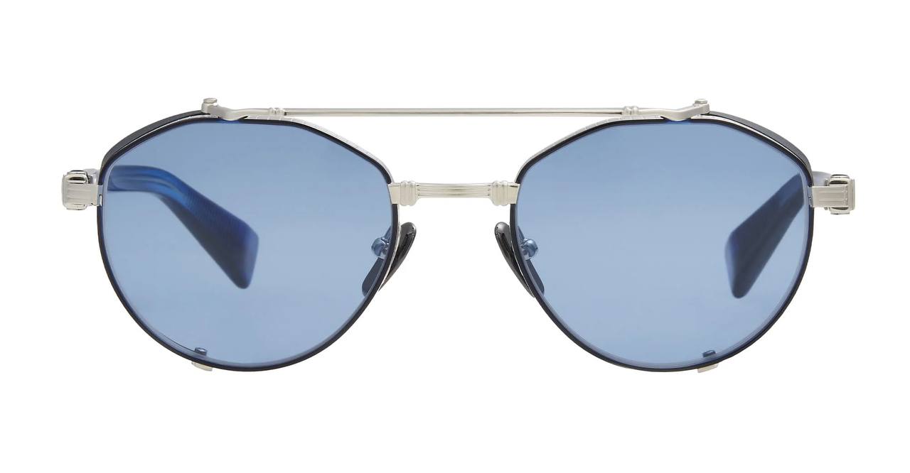 Balmain BRIGADE-IV Brushed Silver-Blue Swirl