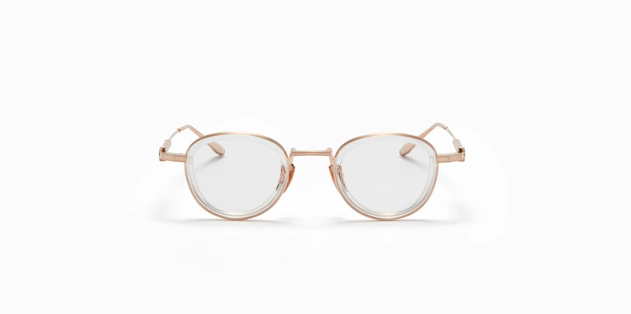 Akoni Agile Brushed White Gold - Crystal Clear