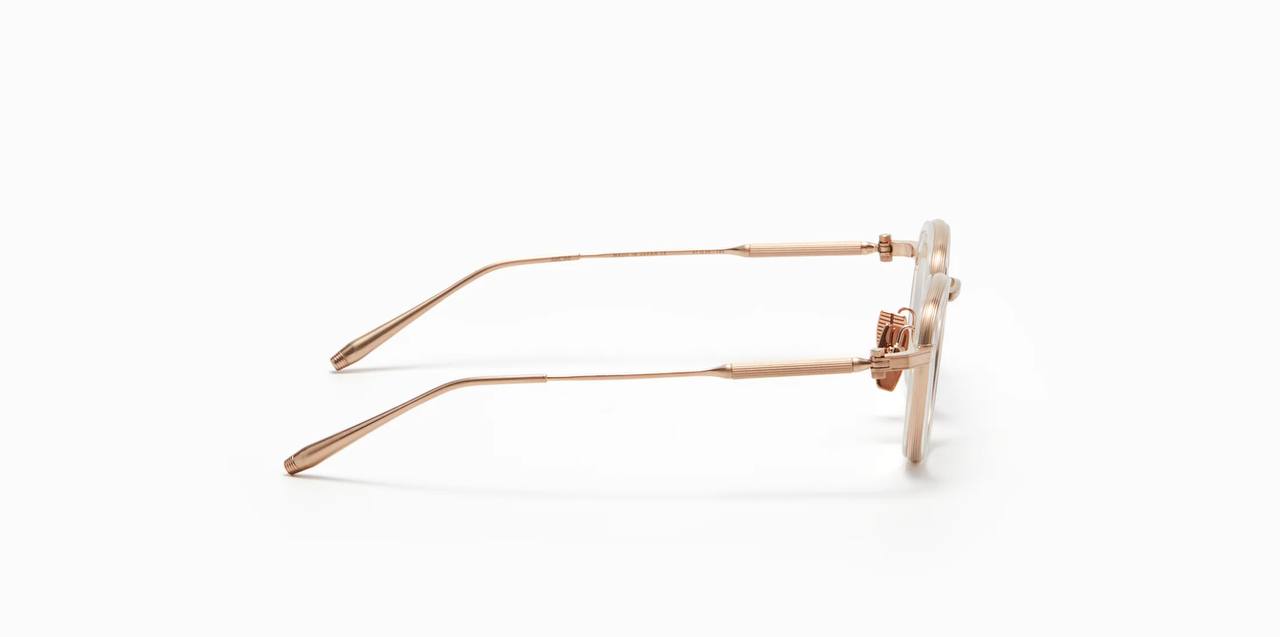 Akoni Agile Brushed White Gold - Crystal Clear