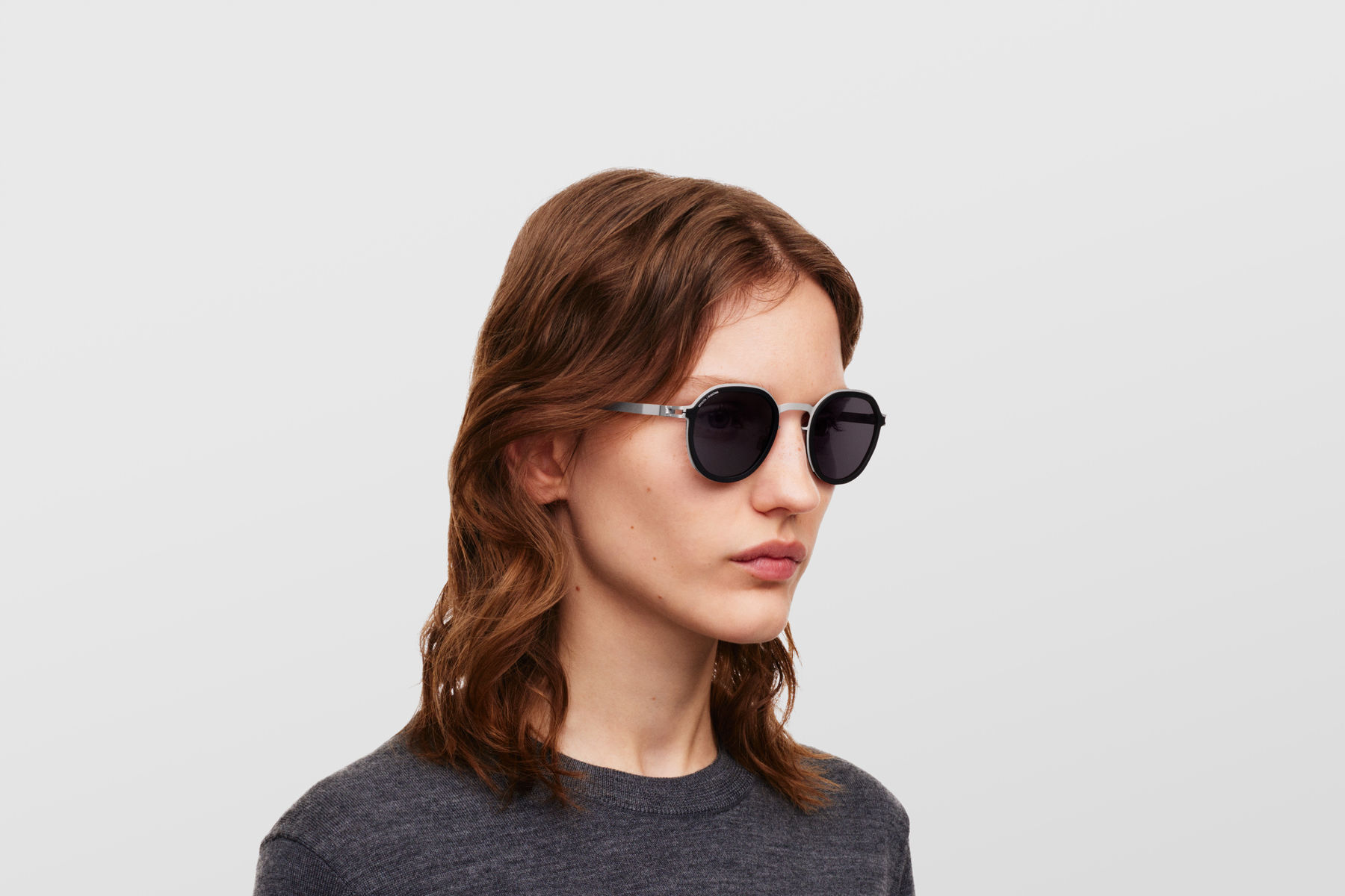 MYKITA RIMOWA MR001 AL1 White Silver/Silver Darkgrey Solid