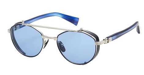 Солнцезащитные очки Balmain BRIGADE-IV Brushed Silver-Blue Swirl