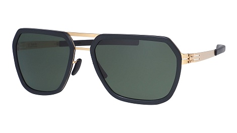 Солнцезащитные очки Ic! Berlin JORG R. Matt Gold Blackl Matt Black Green Flex