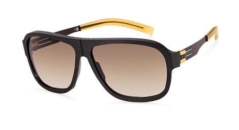 Солнцезащитные очки Ic! Berlin Power Law 0557 Black Black Rough Brown/Sand Nylon